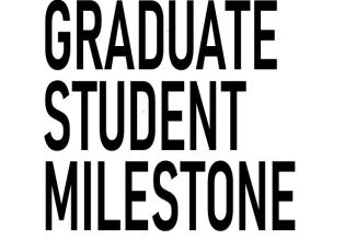 graduate student milestone title header