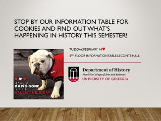 flyer for history information table