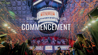 photo of past UGA commencement at Sanford Stadium