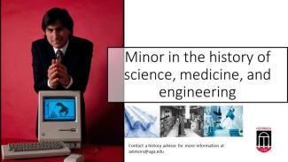 poster for new minor in history of science, medicine and engineering