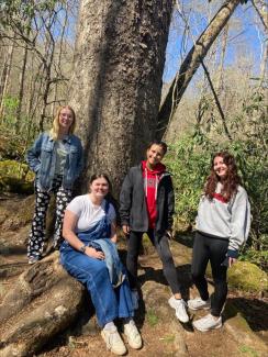 HIST students in Honors class Natives and Newcomers, on a field trip