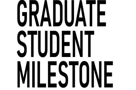 Graduate student milestone title header