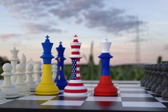 image of chess pieces on board
