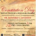 Event flyer for Constitution day lecture Sept 16