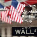 history of capitalism header and image of wall street sign with American flag