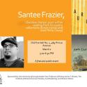 flier for Santee Frazier reading