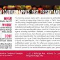 flier for Botanical Gardens event on heirloom apples March 23